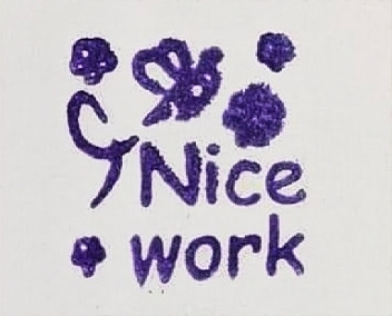 Nice Work Rubber Stamp