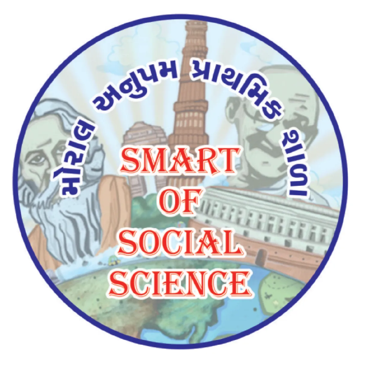 Smart Of Social Science Button Badge 58 mm